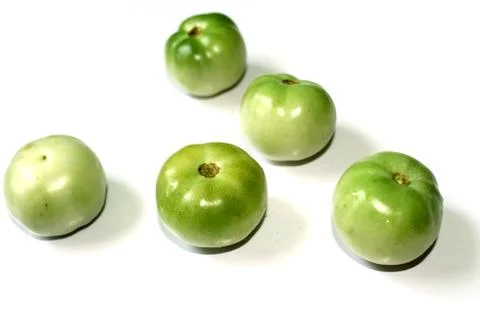 Green tomatoes vegetable Stock Photos