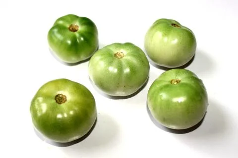 Green tomatoes vegetable Stock Photos