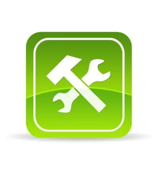 Green tools icon Stock Illustration