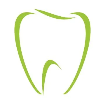 Green Tooth Logo Vector Art Stock Illustration