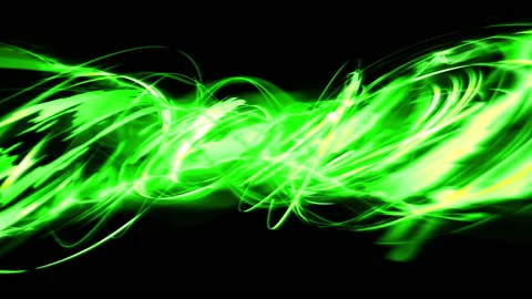 Green tornado light streak twisting loop animation Stock Footage 146167402