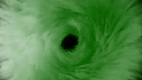 Green tornado smoke loop effect Stock Footage 261797850