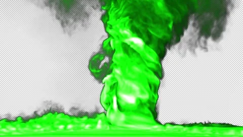 Green tornado swirl loop effect Video stock 261800543