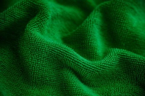 Green towel texture background Foto stock