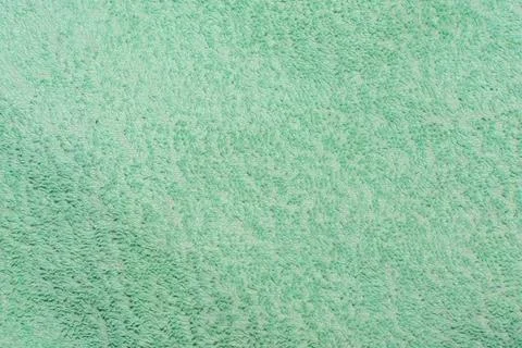 Green towel texture at close range Stock Photos