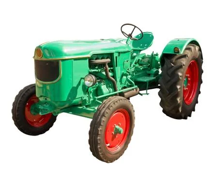 Green tractor Stock Photos