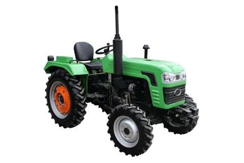 Green tractor Stock Photos
