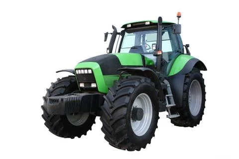 Green tractor Stock Photos
