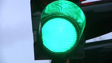 Green traffic light Vidéo 48988314