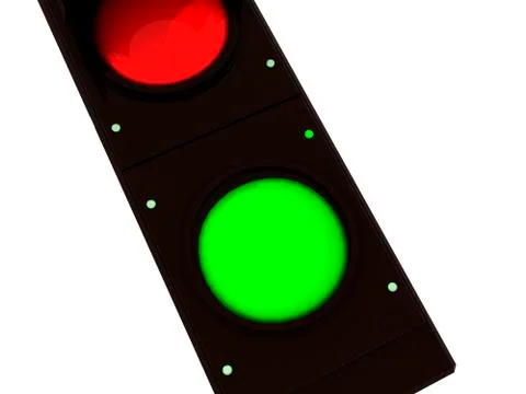 Green traffic light Stock Illustration