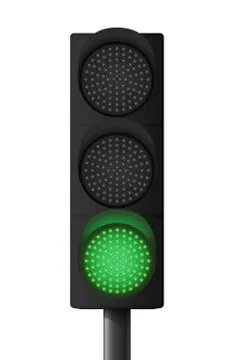 Green traffic light Stock Illustration