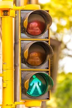 Green traffic light Foto stock