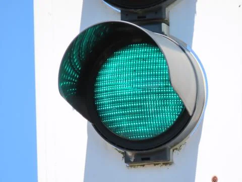 Green traffic light Stock Photos
