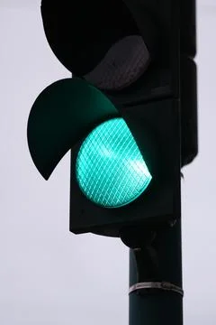 Green traffic light Stock Photos