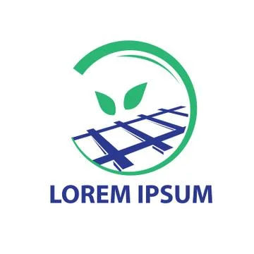 Green train icon Stock Illustration