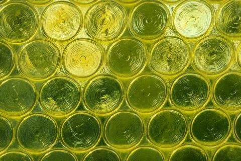 Green translucent glass texture abstract background pattern Stock Photos
