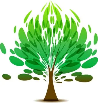 Green tree design Stock Illustration