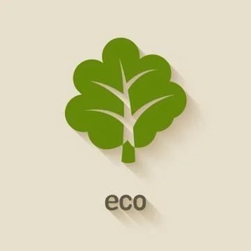 Green tree eco symbol Stock-Illustration