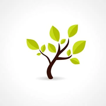 Green Tree. Eco Tech. Ecology Design Background Illustration Stock Illustration