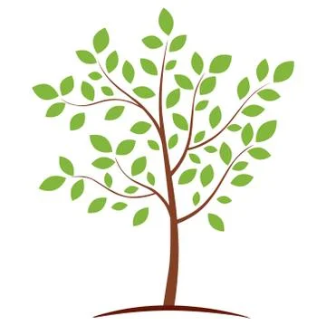 Green Tree icon Stock Illustration