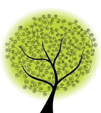 Green tree Stock Illustration
