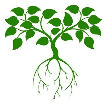 Green tree Illustrazione stock