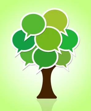 The green tree Stock Illustration