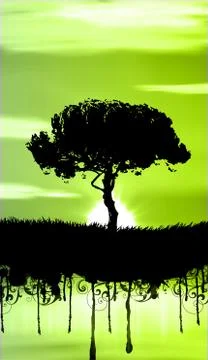 Green Tree Stock Illustration