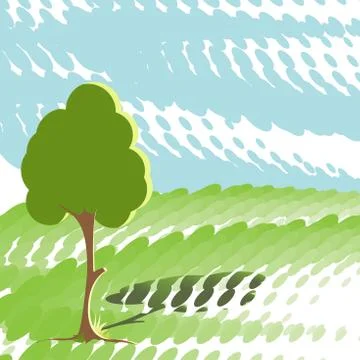 Green tree Stock Illustration
