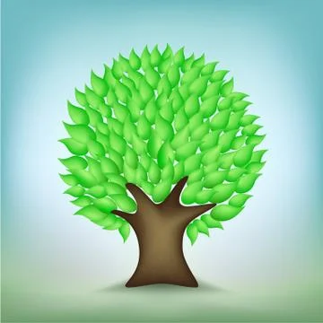 Green tree Stock Illustration