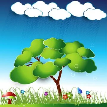 Green tree Stock Illustration