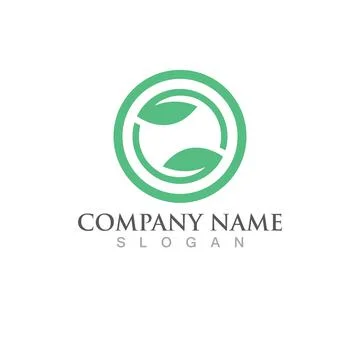 Green Tree leaf ecology logo vector Stock Illustration