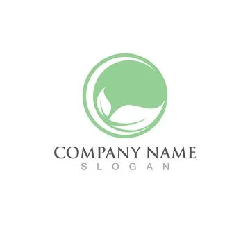 Green Tree leaf ecology logo vector Stock Illustration