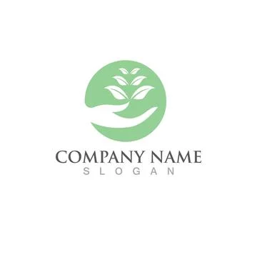 Green Tree leaf ecology logo vector Stock Illustration