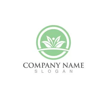 Green Tree leaf ecology logo vector Stock Illustration