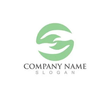 Green Tree leaf ecology logo vector Illustrazione stock