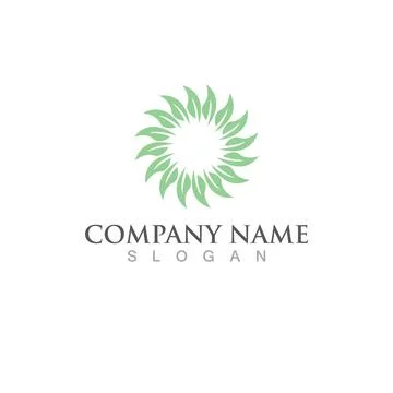 Green Tree leaf ecology logo vector Stock Illustration