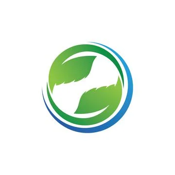 Green Tree leaf ecology logo nature vector Illustrazione stock