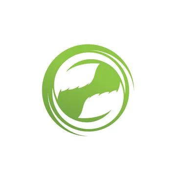 Green Tree leaf ecology logo nature vector Stock Illustration
