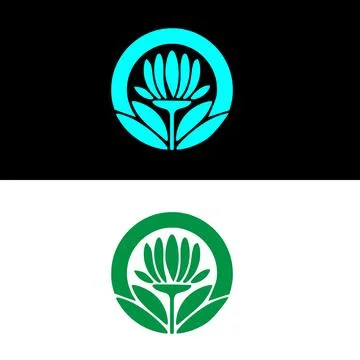 A green tree with leaves . Illustrazione stock