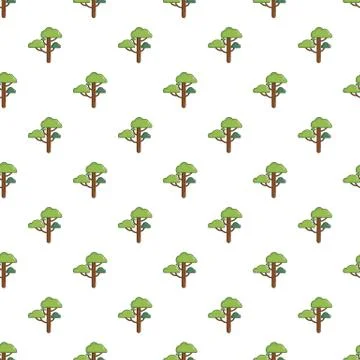 Green tree pattern Stock Illustration
