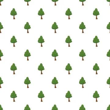 Green tree pattern Stock Illustration