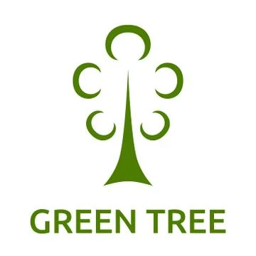 Green tree symbol Stock Illustration