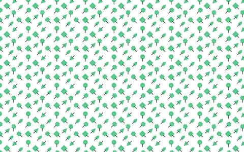 Green Trees Pattern (Textile) Stockillustratie