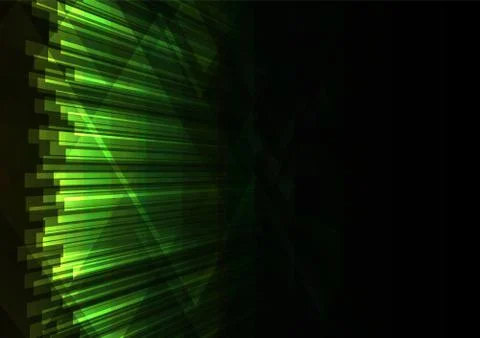 Green triangle and line bar  abstract background Stock Illustration