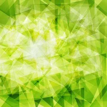 Green triangle background Stock Illustration