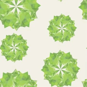 Green triangle crystal seamless Stock Illustration