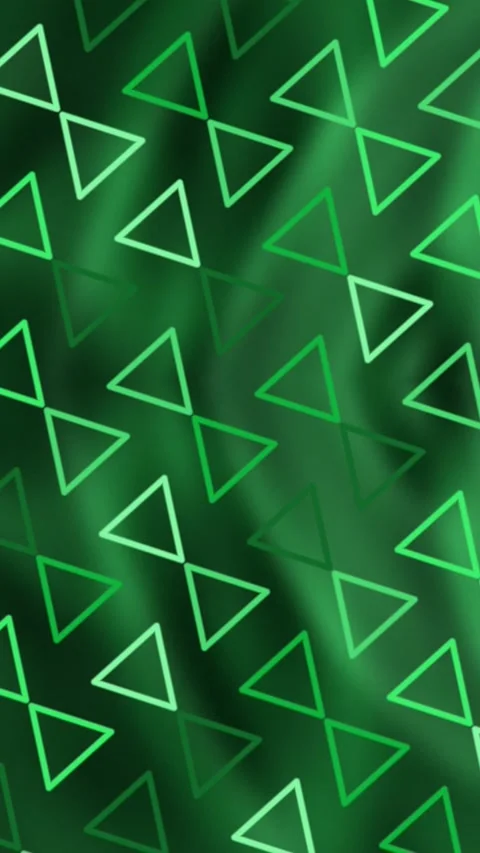 Green Triangle Grid Loop Digital Camo Abstract Motion Background Stock Footage 345647613