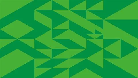 Green triangle pattern background. Illustrazione stock