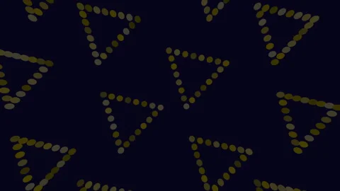Green triangle pattern on black visually striking and appealing design with Stock Footage 274175923